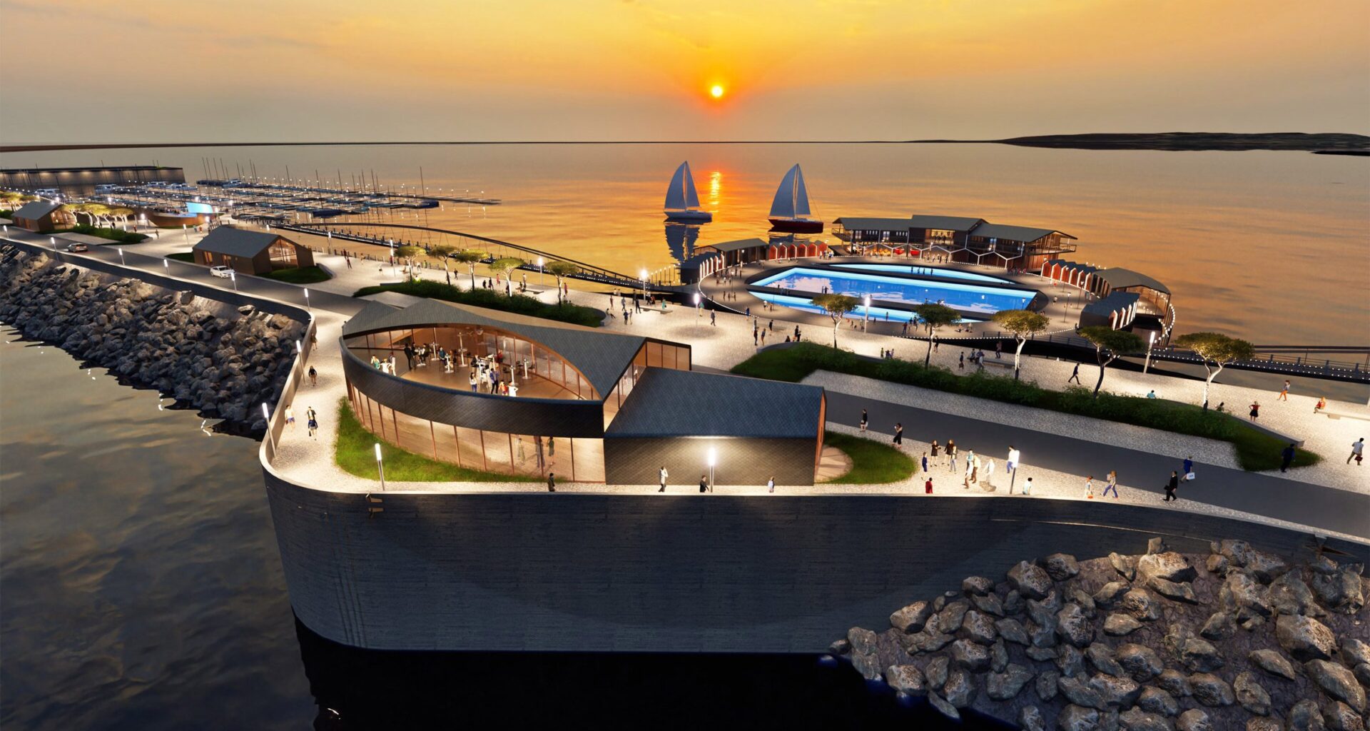 Marks Barfield Architects proposes tidal power station in Somerset