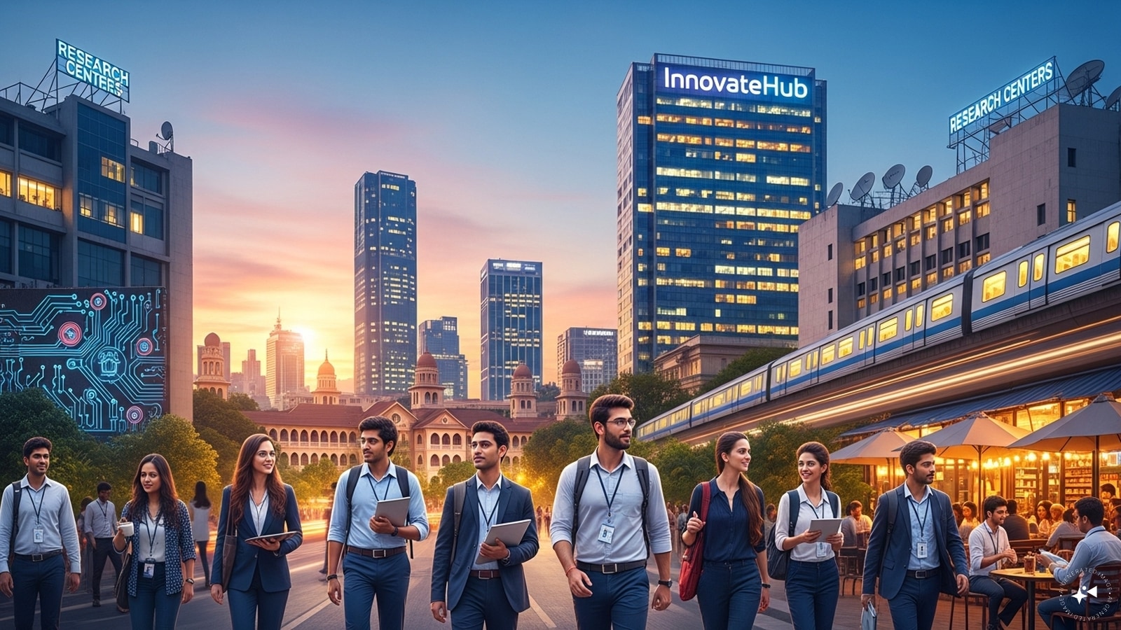  Bengaluru attracts skilled professionals from across India and abroad. The presence of engineering colleges, research centres and IT companies support innovation.