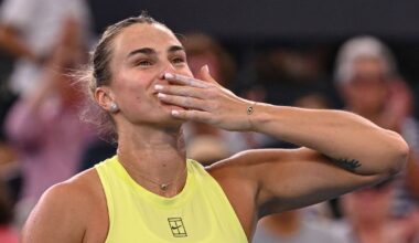 Aryna Sabalenka celebrates quickest-ever win after pummelling Cristina Bucsa in 47 minutes at Brisbane International - 'Happy to be back'
