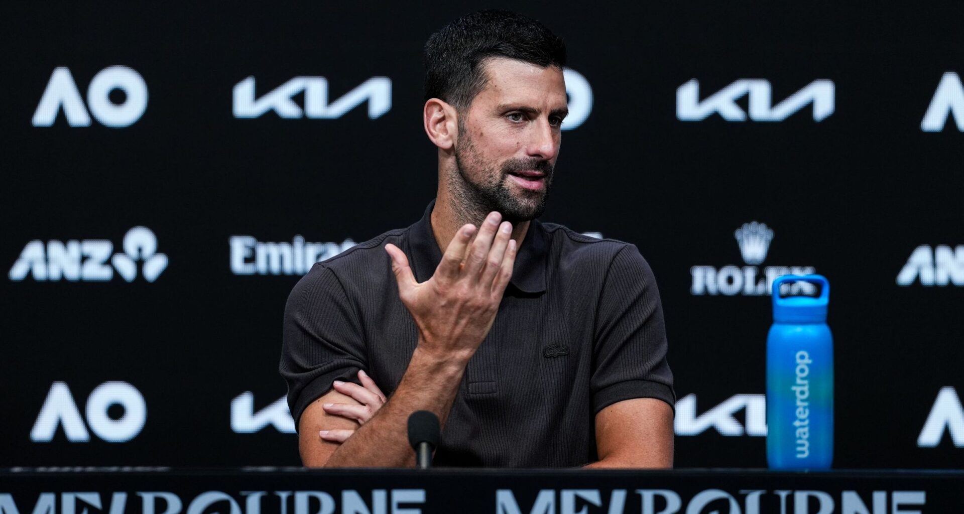 Novak Djokovic reacts to 'disrespectful' question about Rafael Nadal, Roger Federer, Carlos Alcaraz and Jannik Sinner at Australian Open