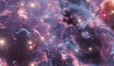 Hypothetical dark matter particles. Image credit: University of Adelaide.