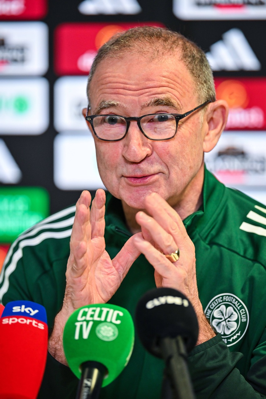Celtic Manager Martin O'Neill speaks at a mainstream conference