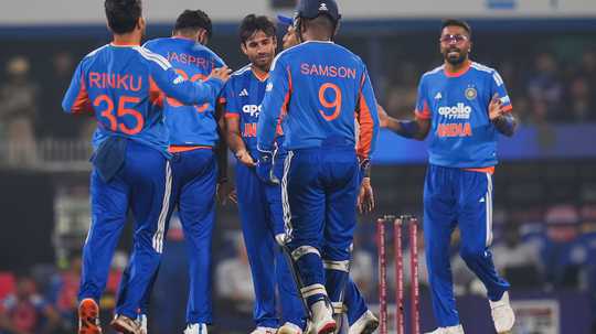 india-celebrate-the-fall-of-a-wicket-during-their-rout-against-new-zealand-on-sunday