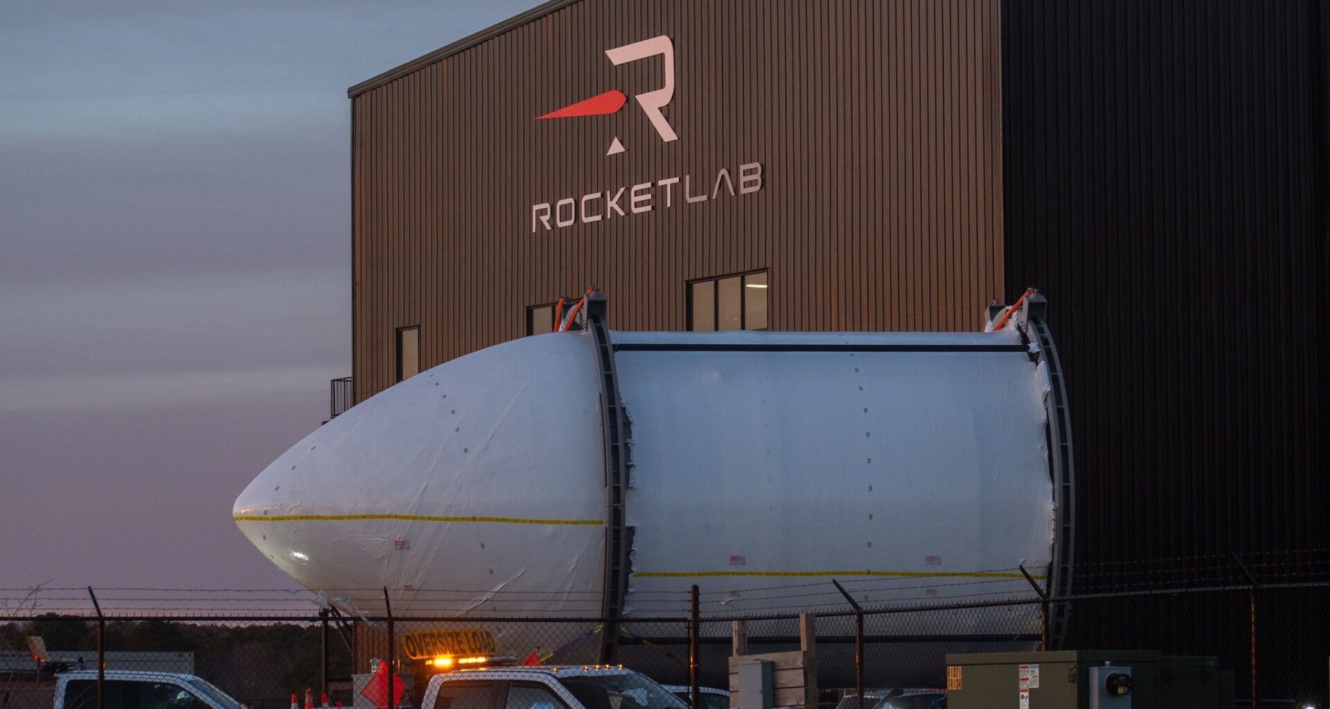 Rocket Lab's 'Hungry Hippo' Neutron fairing arrives at spaceport in Virginia