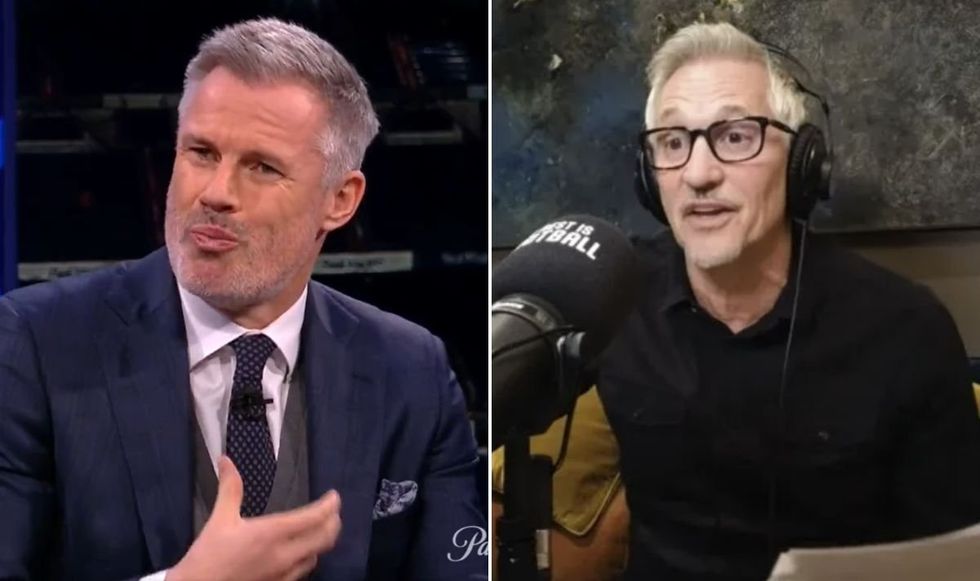 Jamie Carragher took a swipe at Gary Lineker and his podcast