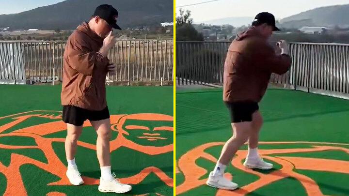 Canelo Alvarez throws first punches since surgery after Terence Crawford defeat as he eyes comeback