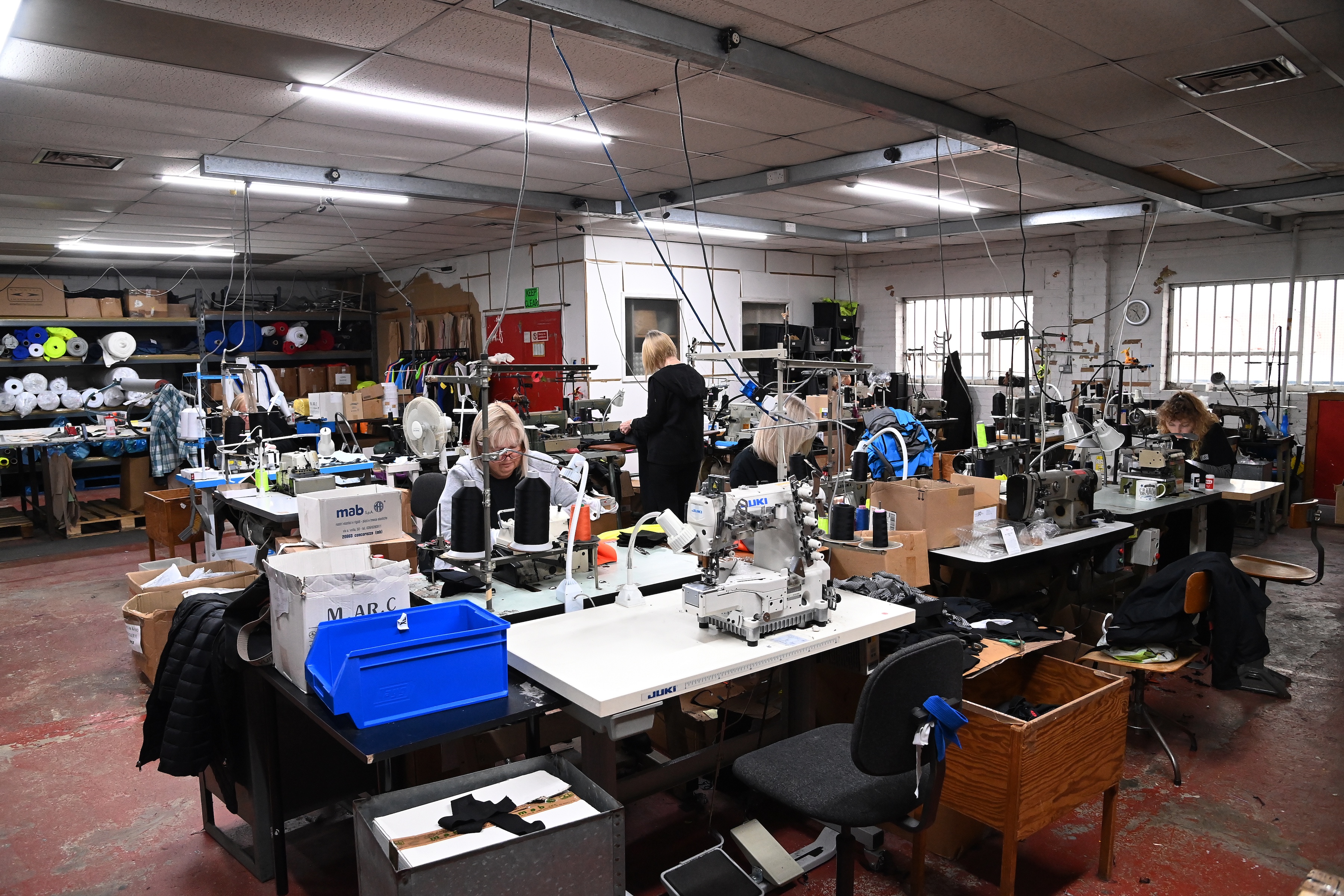 The Lusso cycle clothing factory, Manchester