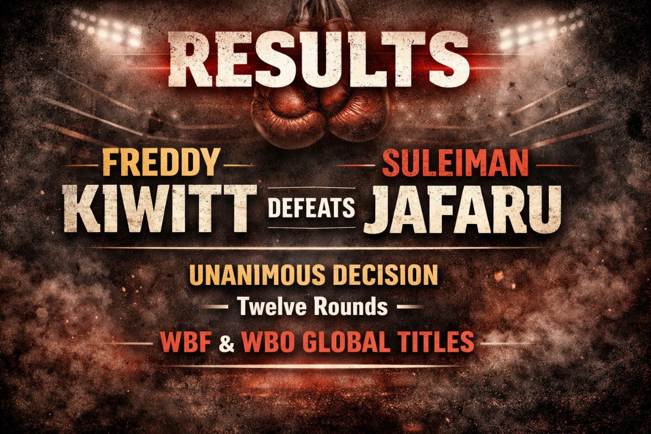 Image: Boxing Results: Freddy Kiwitt Outlasts Jafaru Over Twelve Rounds
