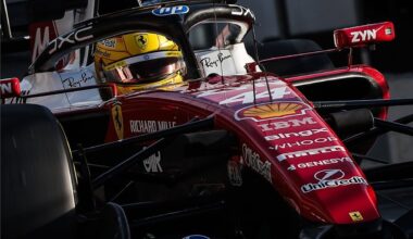 Lewis Hamilton tops the timings for Ferrari