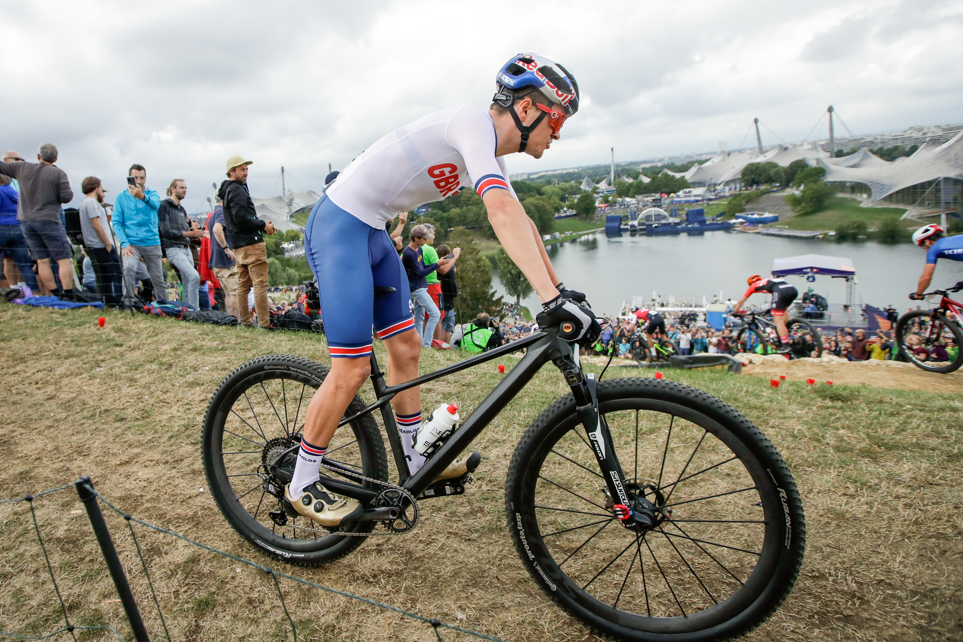 MUNCHEN, GERMANY - AUGUST 19: Thomas Pidcock of Great Britain during the cycling Mountain Bike competition on day 9 of the European Championships Munich 2022 at the Olympiapark on August 19, 2022 in Munchen, Germany (Photo by Pim Waslander/Orange Pictures/BSR Agency/Getty Images)