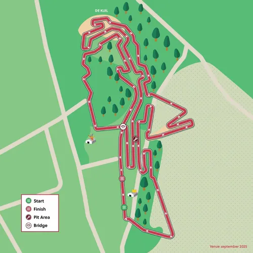 Map of the 2026 Zonhoven World Cup Cyclocross race
