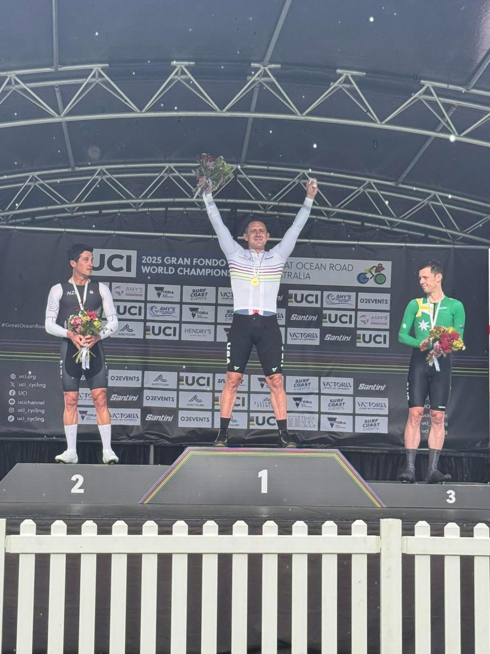 Matt Clark wins 40-44 Gran Fondo world title in 2025, before positive doping test