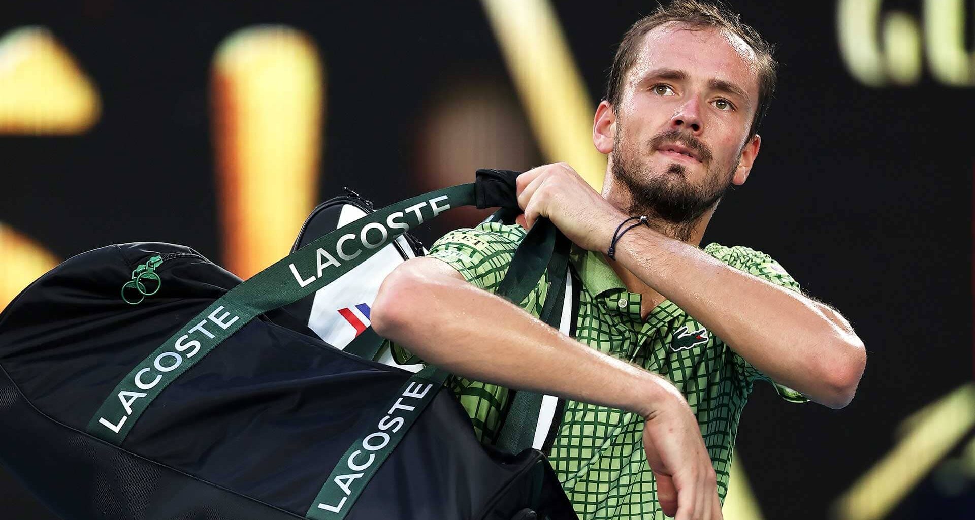 Daniil Medvedev suffered a straight-sets defeat to Learner Tien on Sunday in Melbourne.