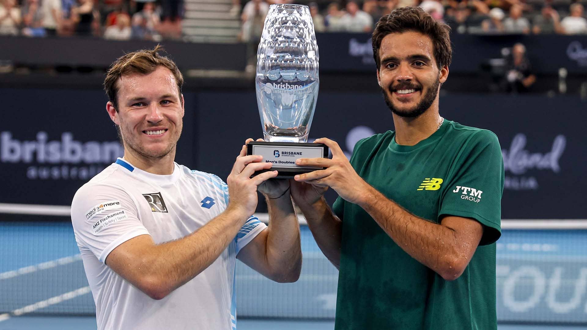 Lucas Miedler and Francisco Cabral win the Brisbane title.