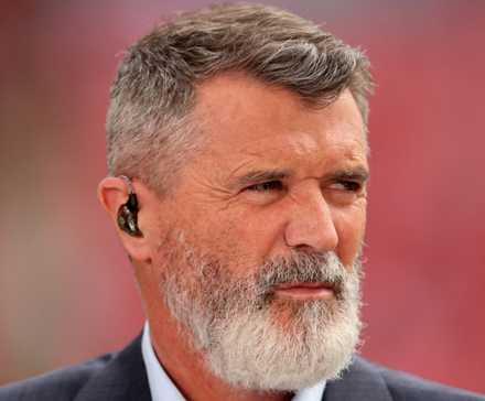 Former player and TV pundit Roy Keane at Wembley Stadium