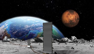 A concept image of NASA’s Fission Surface Power Project. Credit: NASA