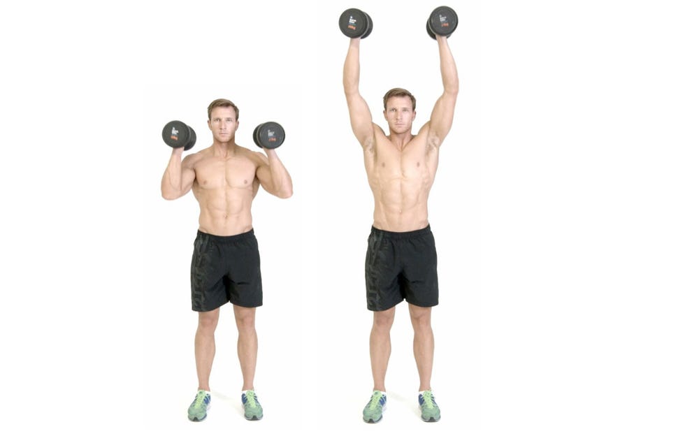 dumbbell shoulder press