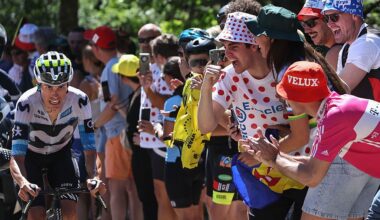 Enric Mas during the 2025 Tour de France