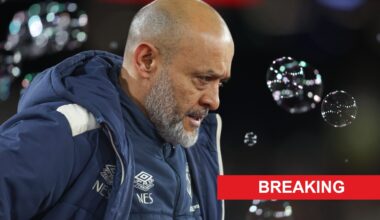 Nuno Espirito Santo on verge of falling out with West Ham players as brand new sack update emerges