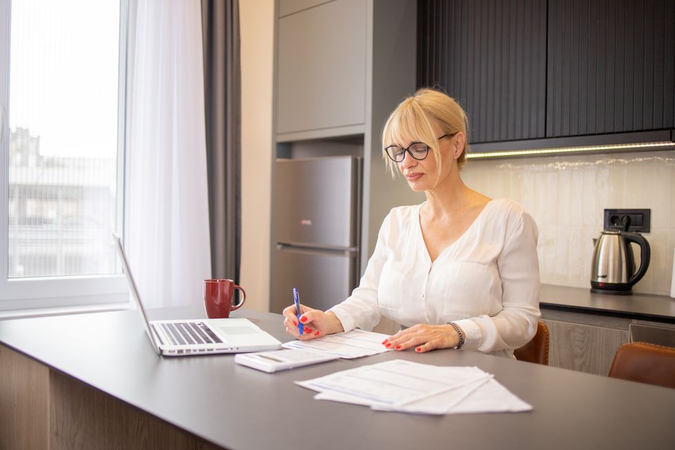 Person checks tax code