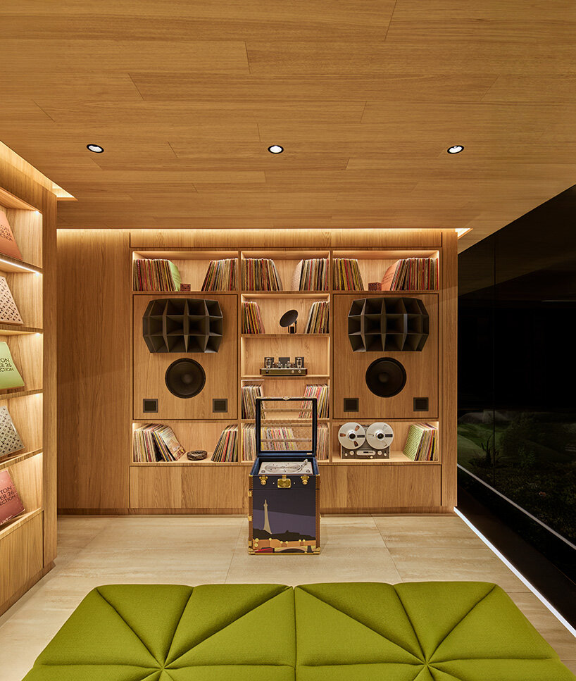 pharrell williams and NOT A HOTEL stage louis vuitton's show around a prefabricated home