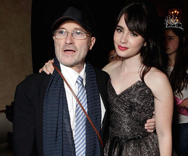Collins with his daughter, actor Lily Collins