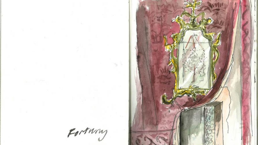 A rare glimpse inside interior designers' sketchbooks