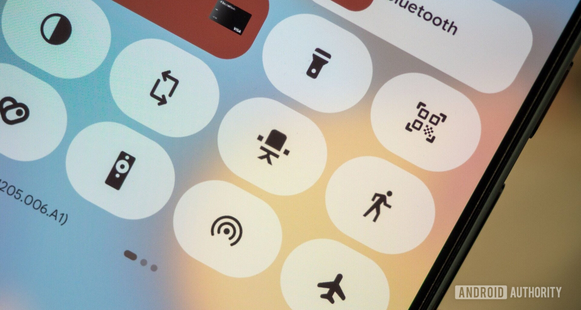 phone showing android 16 quick settings home assistant sit stand desk toggles