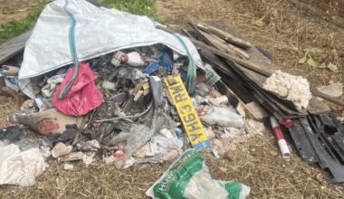 The fly-tipping uncovered in Plungington Road Pic: Preston City Council