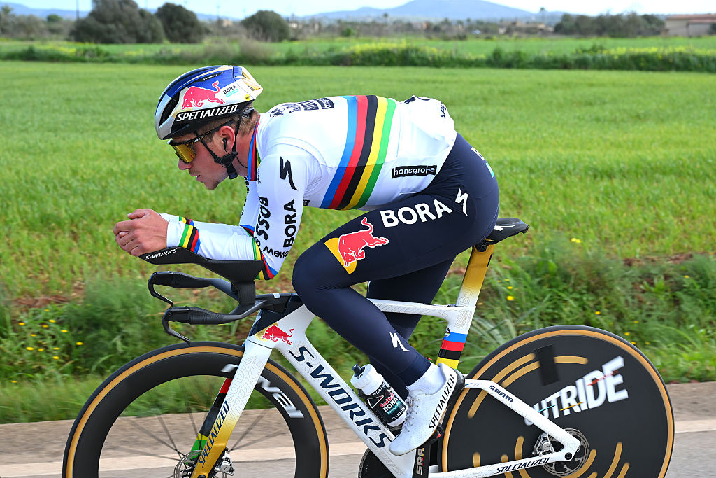 Ses Salines team time trial: Remco Evenepoel during his first race for Red Bull-Bora-Hansgrohe