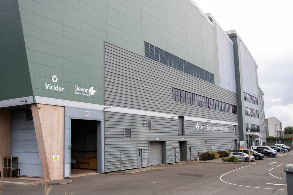 Viridor. Exeter ERF. energy recovery facility