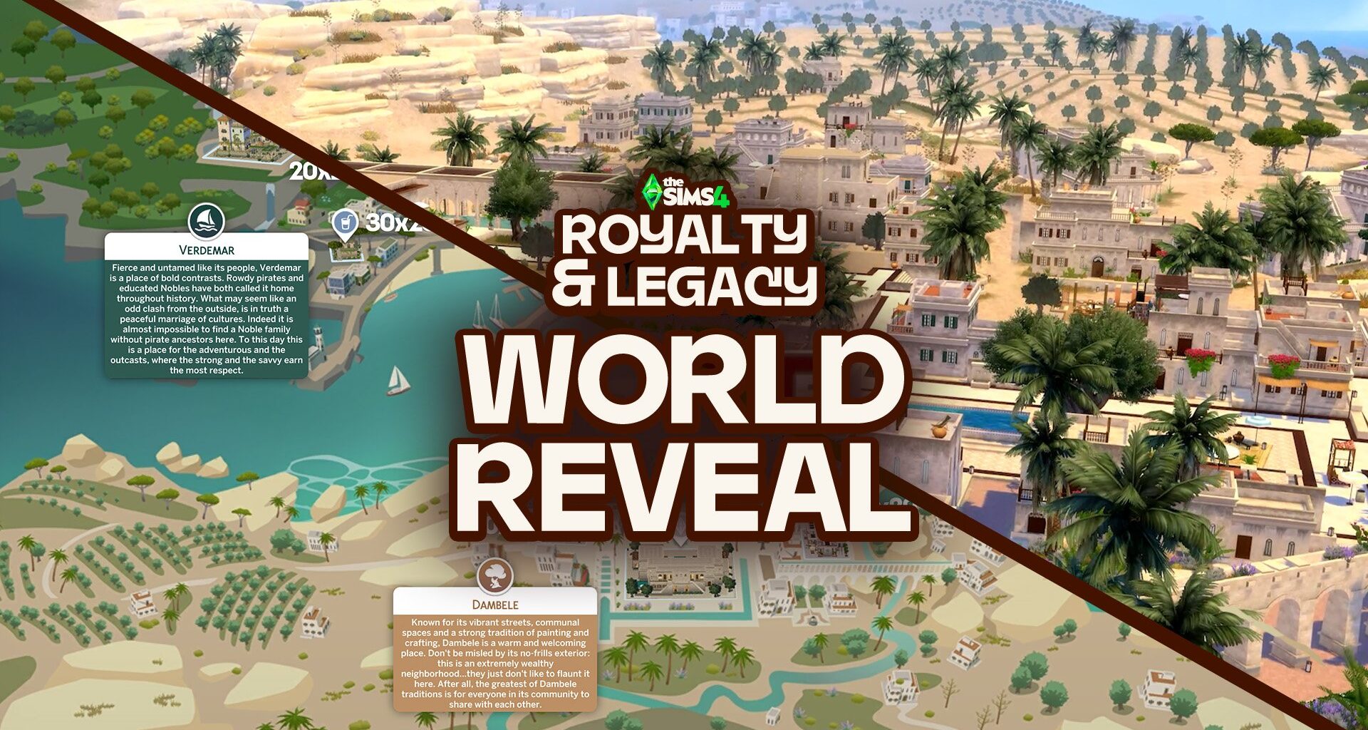 The Sims 4 Ondarion World Reveal: Royalty & Legacy Map