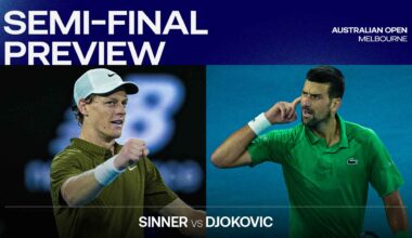 Jannik Sinner leads Novak Djokovic 6-4 in their Lexus ATP Head2Head series.