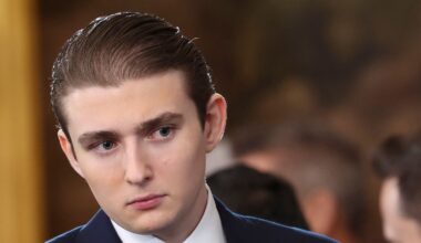 Barron Trump alerted UK authorities. Pic: AP