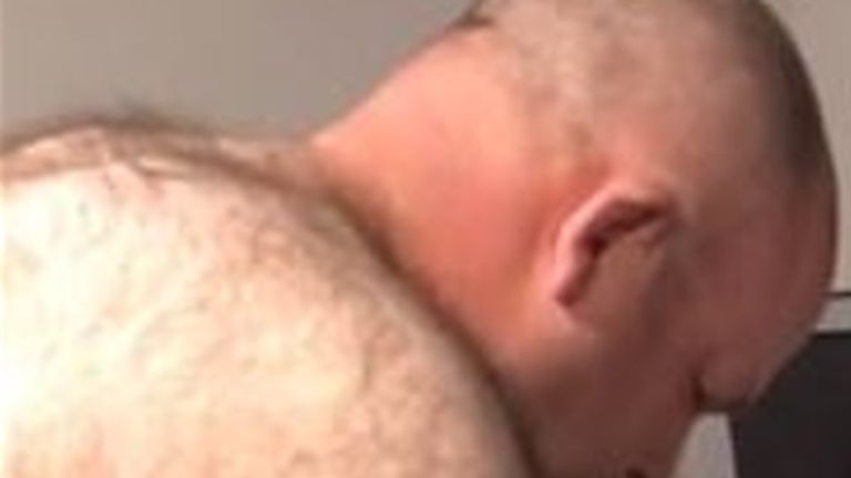 Wiltshire Police are looking for this man, who has a scar on his head and a distinctive tattoo on his chest. Pic: Wiltshire Police