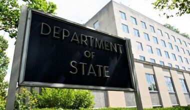 Applicants from 75 countries will be impacted by the state department's decision. Pic: Reuters