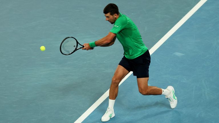 Djokovic beat Botic van de Zandschulp in straight sets on Saturday. Pic: Reuters