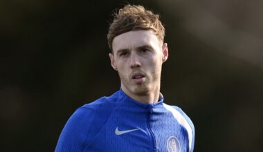 Chelsea's Cole Palmer during a training session at Cobham Training Ground, Surrey. Picture date: Tuesday January 20, 2026.