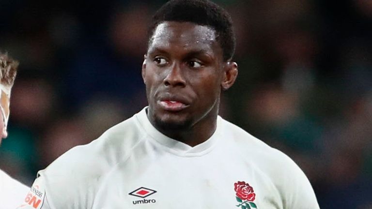 England's Maro Itoje stands on the pitch after his side's against Ireland in the 2025 Six Nations (AP Photo/Peter Morrison)