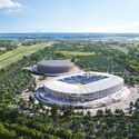 Bosco dello Sport project aerial render. Image Courtesy of Populous 14 Global Stadium Projects and Surrounding Urban Masterplans Currently in Progress - Image 5 of 15