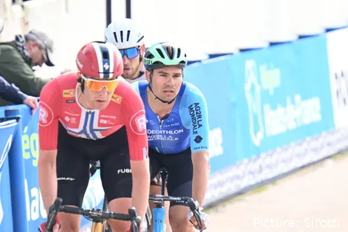 Stefan Bissegger ended up sprinting to a 7th place on Roubaix velodrome