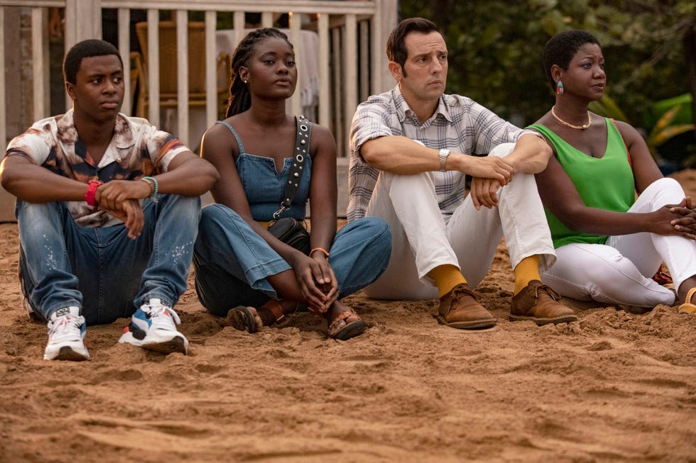 death in paradise, marlon pryce tahj miles, naomi thomas shantol jackson, di neville parker ralf little and darlene curtis ginny holder