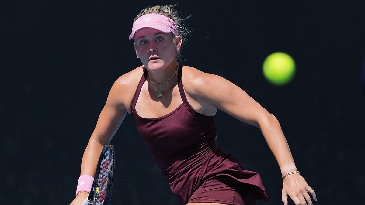 Peyton Stearns tracks the ball