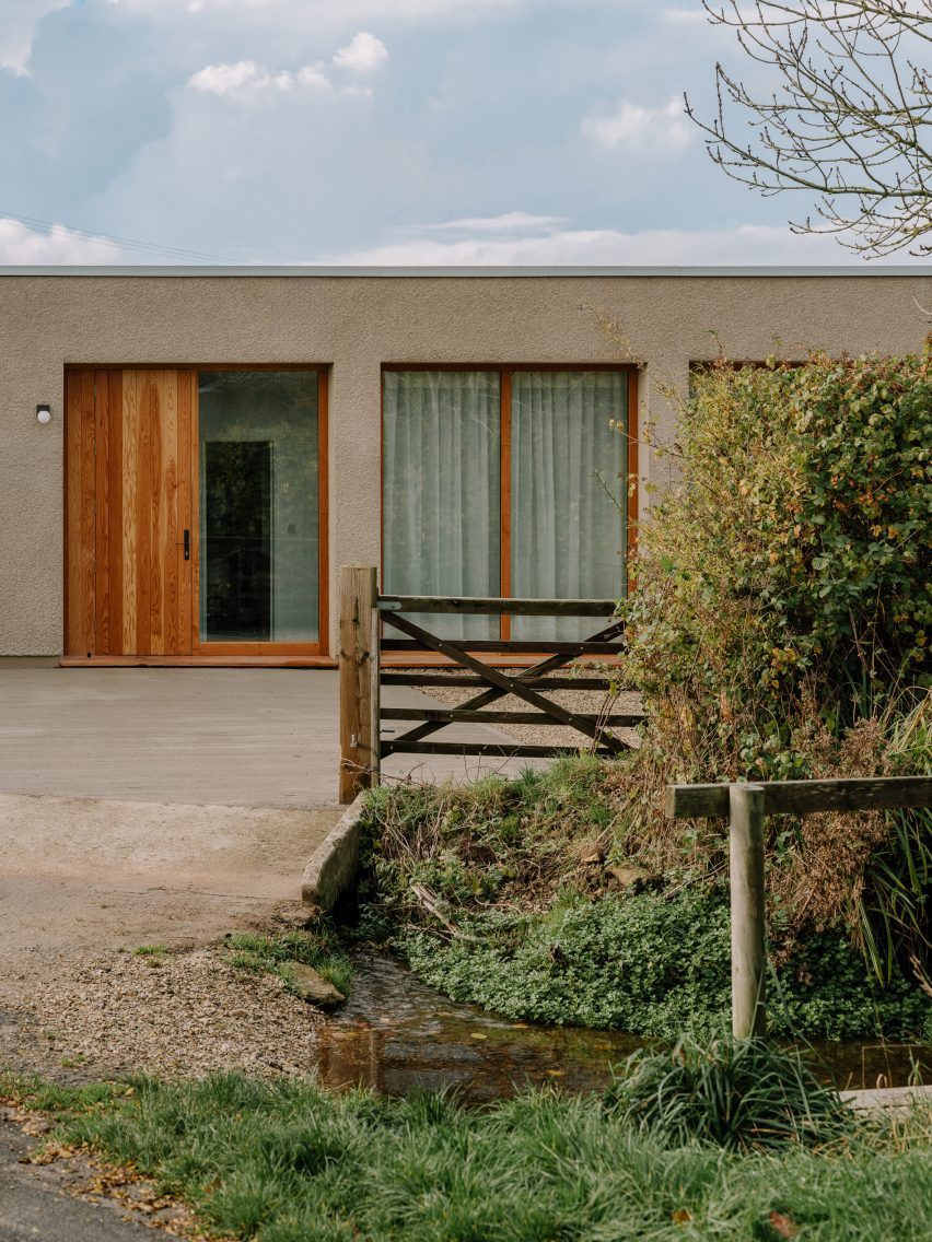 Entrance doorway to house