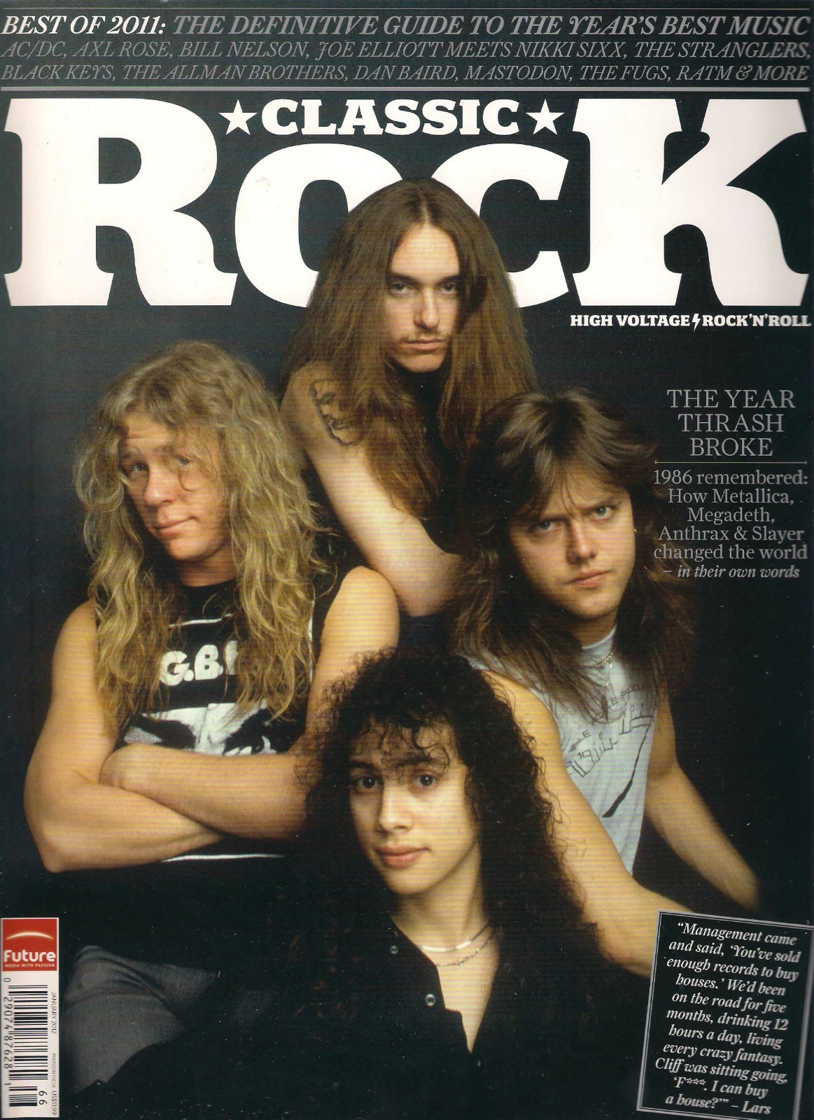 Classic Rock issue 166 cover, featuring Metallica