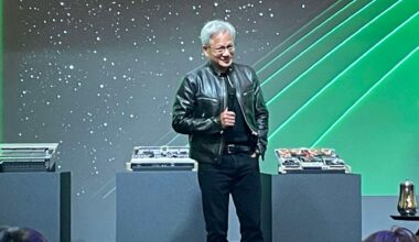 Jen-Hsun Huang on stage at Computex 2024