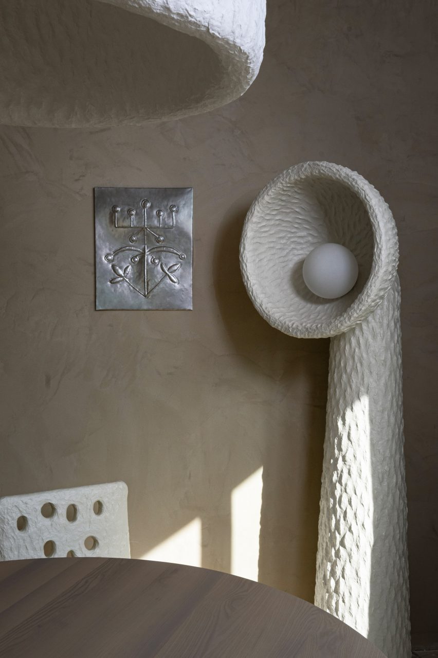 Tall standing lamp by Victoria Yakusha