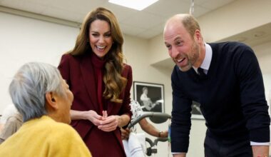 Watch Kate Middleton casually break major royal protocol with Prince William in front of a fan