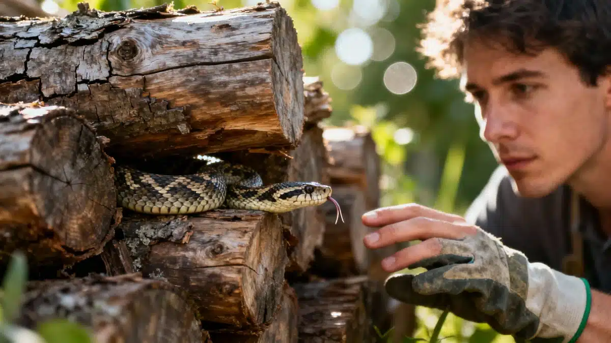 Why Your Woodpile Could Be Hiding Dangerous Vipers—Experts Warn Where Not to Step This Summer