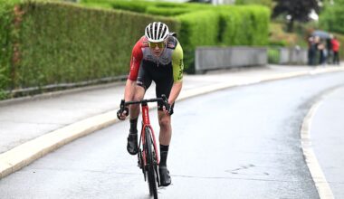 THYON 2000, SWITZERLAND - MAY 03: Louis Barre of France and Team Intermarche - Wanty attacks during the 78th Tour De Romandie 2025, Stage 4 a 128.3km stage from Sion to Thyon 2000 (2091m) / #UCIWT / on May 03, 2025 in Thyon 2000, Switzerland. (Photo by Dario Belingheri/Getty Images)